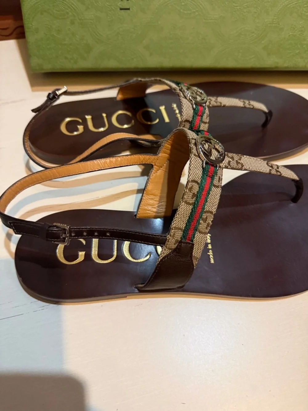 Gucci Beige Ebony Box Label Sticker - Picture 2 of 6
